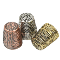 Adjustable Metal Thimble for Sewing and Crafting, Finger Protector