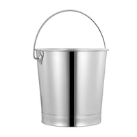 Stainless Steel Portable Bucket with Handle for Water, Ice, and Food Storage