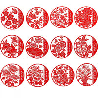 2026 Chinese Style Twelve Flower Seasons Cross Stitch Kit for Living Room Dining Room Decor