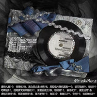 DIY Vinyl Record Ita Bag Decoration Kit with Accessories and Background Props
