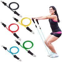 11-Piece Adjustable Resistance Band Set for Full Body Workout