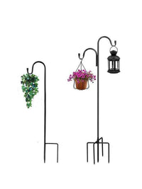 Shepherd Hook Outdoor Hanging Plant Stand for Lanterns, Planters, and Wedding Decor