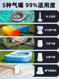 Portable Electric Air Pump for Outdoor Camping Inflatables and Storage Bags