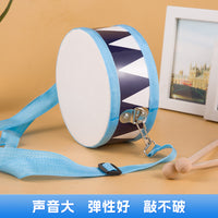 Kids' Wooden Snare Drum with Straps and Drumsticks, Percussion Instrument for Dance and Performance