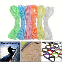 7-Core 4mm Luminous Paracord for Outdoor Camping and Tents