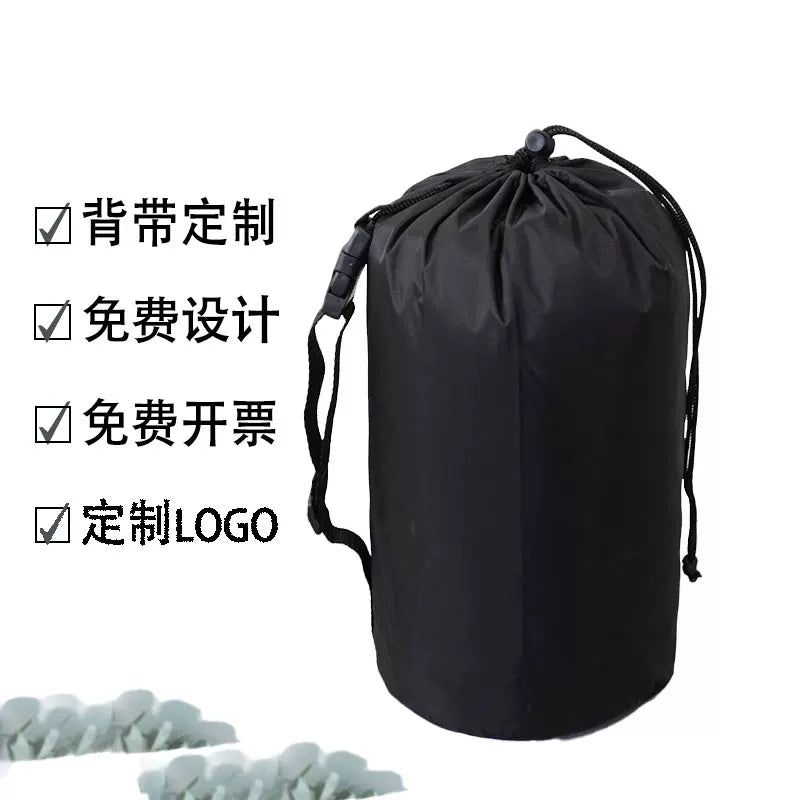 Outdoor Camping Tent Backpack Storage Bag Waterproof Oxford Cloth Cylindrical Drawstring Pouch