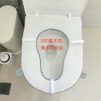 Plush Corgi Parent-Child Toilet Seat Cushion for Adults and Kids