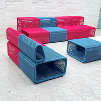 Outdoor Woven Rattan Modular Sofa Set for Patio Garden