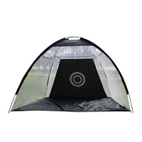 Foldable Golf Hitting Cage Chipping Practice Net with Mat and Balls for Indoor Outdoor Training