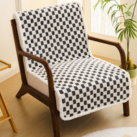 Plush Recliner Cushion with Backrest for Office Chairs and Folding Beds, Thickened Non-Slip