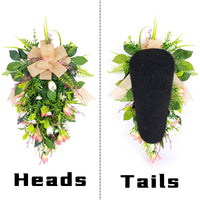 Spring Tulip Upside-Down Tree Garland for Romantic Wedding & Window Decor