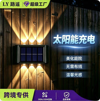 Solar Powered Outdoor LED Stair and Wall Light for Garden and Pathway Decoration
