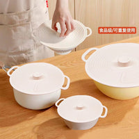 Silicone Food Cover Set for Bowls, Pots, and Cups - Microwave Splatter Guard and Sealing Lids