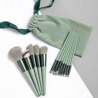 13-Piece Portable Makeup Brush Set with Storage Bag for Foundation, Blush, Eyeshadow, and Lip