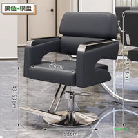 Minimalist Modern Salon Chair for Hair Stylists, Commercial Barber Styling Chair with Rotary Function