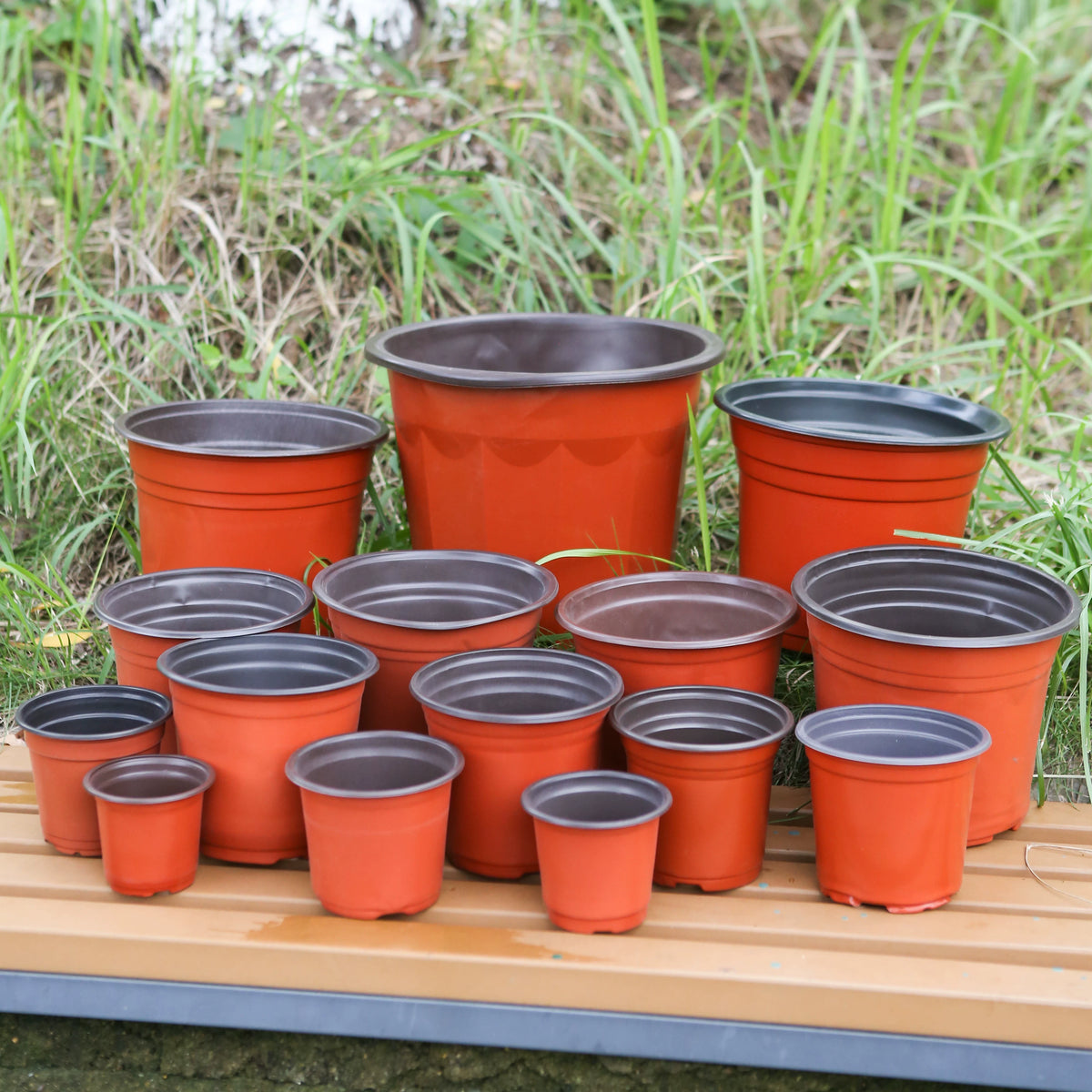 Disposable Soft Plastic Seedling Pots, Dual-Color Nursery Planters for Plant Propagation