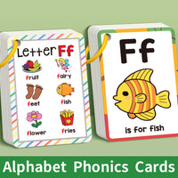 26 English Alphabet Flash Cards for Kids Early Education, Color & Animal Learning