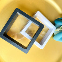 Floating Display Case with PE Film for Jewelry, Pins, Rings, Pendants - Dustproof & Anti-Oxidation Storage