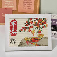 Warm Home Cross Stitch DIY Kit for Beginners - Small Embroidery Project