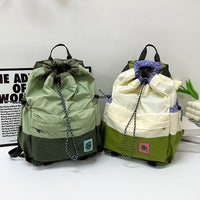 Student Drawstring Backpack for High School Girls, Large Capacity Outdoor Sports Bag