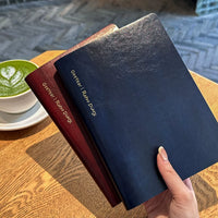 Vintage Hot Stamping Soft Leather A5 Notebook with Lined/Grid Pages for Students & Professionals