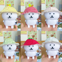 13cm Cotton Doll Fisherman Hat for Stuffed Animals and Dolls, Sun Protection Decor