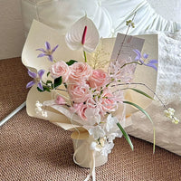 XinYi Khmer Cotton Paper Floral Wrapping Paper for DIY Bouquets and Crafts