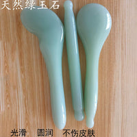 Jade Gua Sha Facial Massage Tool Set for Face and Eyes