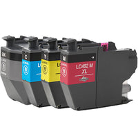 LC492XL Ink Cartridge for Brother MFC-J2340DW, MFC-J3540DW, MFC-J3940DW Printers