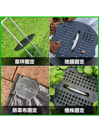 U-Shaped Galvanized Garden Staples for Weed Barrier and Landscape Fabric