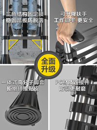 Household Folding Ladder Thickened Telescopic Lifting A-Frame Ladder Small Portable Stainless Steel Ladder