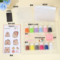 DIY Capybara Bearing Hot Stamping Fuse Bead Kit for Kids - Creative Educational Puzzle Toy