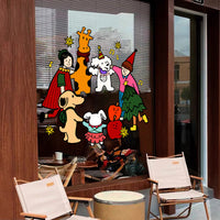 Christmas Window Clings Decals for New Year Holiday Decor