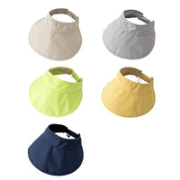 Unisex Foldable Quick-Dry Sun Visor Hat with UV Protection and Wide Brim