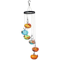 Hanging Glass Bird Feeder for Outdoor Balcony and Garden - Hummingbird and Wild Bird Water Dispenser