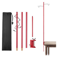 Portable Aluminum Alloy Camping Lantern Stand with Folding Tripod for Outdoor Lighting, Night Fishing, and Market Stalls