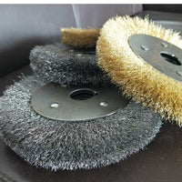 Copper-Plated Flat Wire Wheel Brush for Grinding and Rust Removal