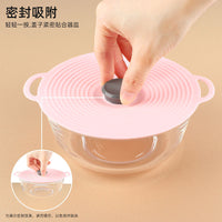 Silicone Pot Lid Cover for Fresh-keeping, Spill-proof, and Dust-proof