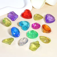 Kids' Acrylic Gemstone Set for DIY Crafts and Decoration, Assorted Colors and Shapes