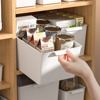 Rectangular Plastic Storage Bins for Desk, Snacks, Toys, and Kitchen Organization