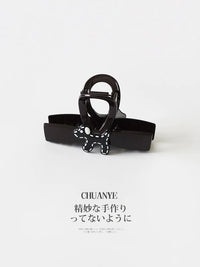 Chuan Ye Black Coffee Line Puppy Hair Claw Clip Small Shark Clip Hair Accessories