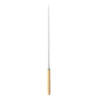 Stainless Steel Skewers with Wooden Handle for BBQ Grilling, Kebab Tools