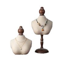 Versatile Solid Color Necklace Jewelry Display Stand Mannequin Bust Holder