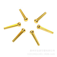 Acoustic Guitar Brass Bridge Pins Set for Folk Guitars