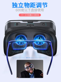 4D VR Headset for Smartphones, 4K Virtual Reality Goggles with Remote/Game Controller for Movies & Gaming