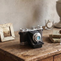 Vintage Camera Resin Ornament for Home and Office Decor