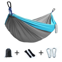 Portable Nylon Hammock with Tree Straps for Outdoor Camping and Backpacking