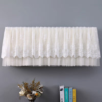 Air Conditioner Dust Cover with Wind Deflector for Wall-Mounted Units