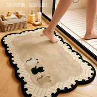 Diatomaceous Earth Bath Mat for Bathroom, Kitchen, Toilet, and Entryway - Super Absorbent and Non-Slip