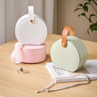 Portable Mini Handbag Jewelry Organizer Box for Rings, Necklaces, and Earrings